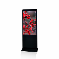 55inch 4k windows floor standing kiosk with camera