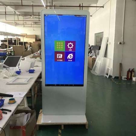 55 inch floor stand 4K touch screen Windows digital signage