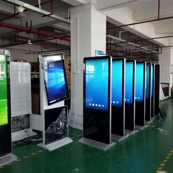 43" free standing interactive kiosk digital totem 4k digital signage