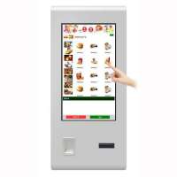 Restaurant Shop WIFI network 32"inch LCD Ordering Payment Machine Self-Service terminal Touchscreen PC Kiosk with POS Printer